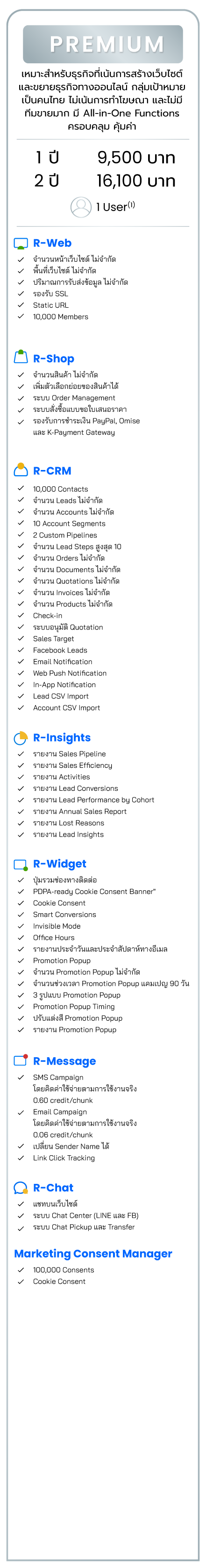 R-Widget แพ็กเกจ Widget+ ปุ่มติดต่ออัจฉริยะสำหรับเว็บยุคใหม่ เครื่องมือ Marketing Tech